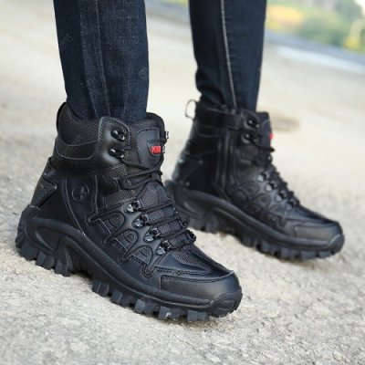 Men's Boots Army Outdoor Camouflage  Boots Non-slip Tactical Male Boots Summer Breathable Mesh Shoes For Men